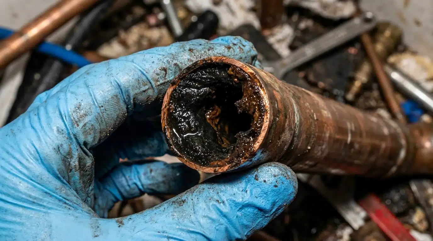 Corroded HVAC Pipes